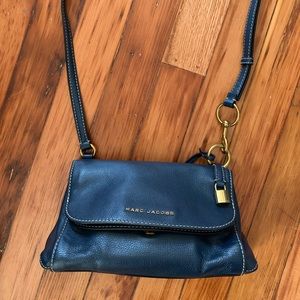 Marc Jacob’s navy boho grind leather crossbody bag